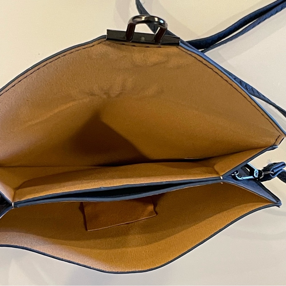 Small Blue Crossbody / Clutch Bag Purse - Picture 6 of 8